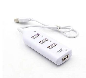 HUB адаптер hi-speed 4 USB 2.0 (MV) White 7121 фото