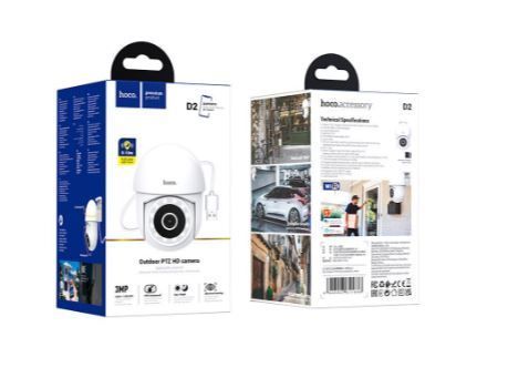 Камера відеоспостереження HOCO D2 outdoor PTZ HD camera |3MP, IP65, FHD| (UPD) White 3511 фото