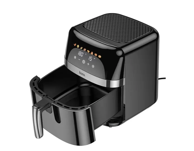 Аерогриль Hoco air fryer with touch screen HE20 |1700W, 8L| (UPD) Black 3961 фото