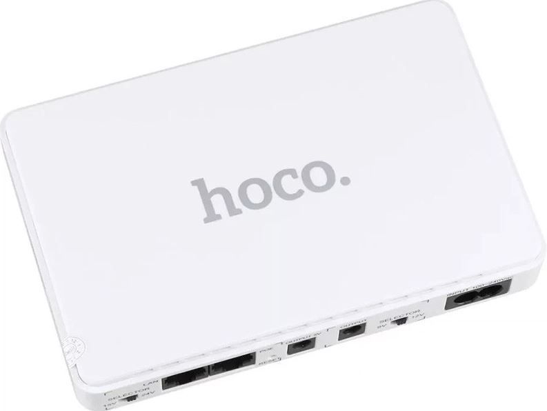 Джерело безперебійного живлення HOCO DB25 Emergency UPS power bank(EU)(8800mAh) (KT) White 4011 фото