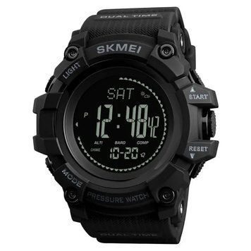 Часы наручные 1358 SKMEI,(OO),(Компас, Барометр, Температура, Крокомер, Альтиметр) Black-Black 3212 фото