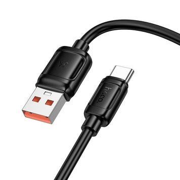 Кабель HOCO Type-C Surpass fast charging data cable X115 |1m, 100W/5A| (UPD) Black 7322 фото