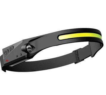 Ліхтар налобний BL-T124-ХРЕ+COB (White+Red), Motion Sensor, 1x18650, ЗУ Type-C (LUX) Black 4063 фото