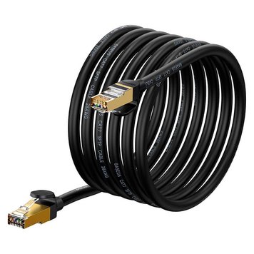 Кабель Baseus high Speed Seven types of RJ45 10gigabit network cable (round cable) |10 m| (UPD) Black 2000 фото