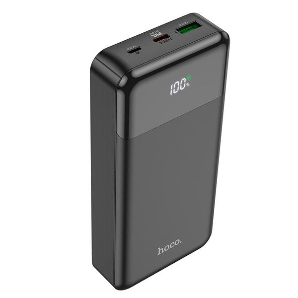 Портативна батарея HOCO J102A 20000mAh |2USB/Type-C, 20W/3A, PD/QC| (UPD) (black) 1893 фото