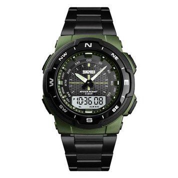 Часы наручные 1370AG SKMEI,(LUX) ARMY GREEN 3061 фото