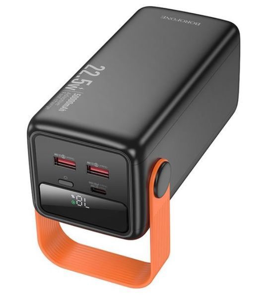 Портативна батарея Borofone Magnifico fully compatible power bank bj66a 50000mAh |2USB/Type-C, PD/QC, 22.5W| (KT) Black 4014 фото