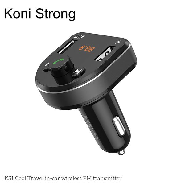 Адаптер автомобильный Koni Strong Bluetooth FM Cool Travel KS1 |2USB, 3.1A| 2334 фото