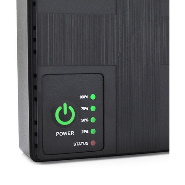 Источник бесперебойного питания UPS-18W DC1019P для роутеров/коммутаторов/PON/POE-430, 5/9/12V, 1/2A, Li-ion 20000MAh, (DS) Black 7424 фото