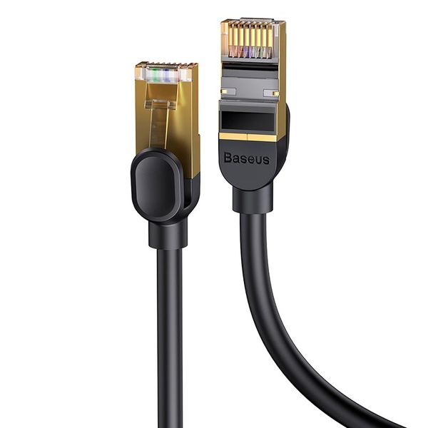 Кабель Baseus high Speed Seven types of RJ45 10gigabit network cable (round cable) |1m| (UPD) Black 1997 фото