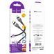 Кабель HOCO Lightning Generous charging data cable with display X118 |1m, 2.4A|(UPD) Black 7524 фото 3
