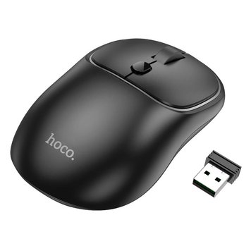 Бездротова Комп'ютерна миша Hoco Royal dual-mode business wireless mouse GM25 |BT5.2/2.4G, 800/1200/1600 DPI| (UPD) Black 2270 фото