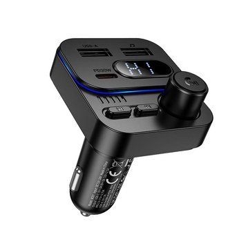 ФМ-модулятор BOROFONE Ocean car BT FM transmitter BC61 |2USB/1Type-C, 45W/3A, PD/QC| 7276 фото