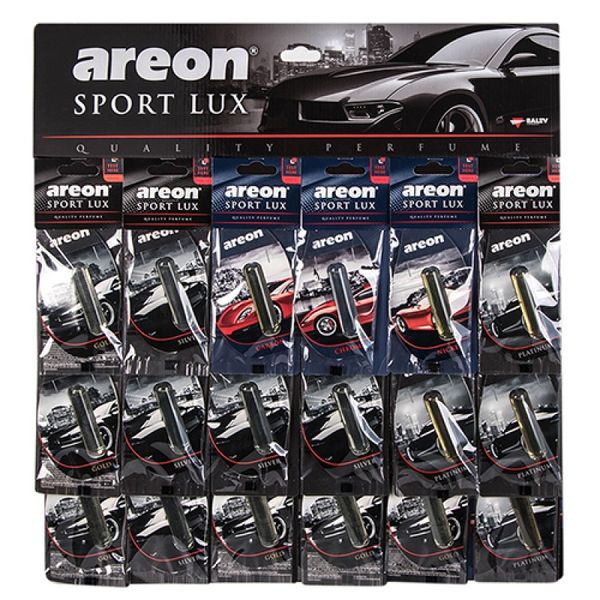 Ароматизатор повітря Areon Lux Sport Liquid 5 ml Планшетка 18шт (мікс ароматів) 2188 фото