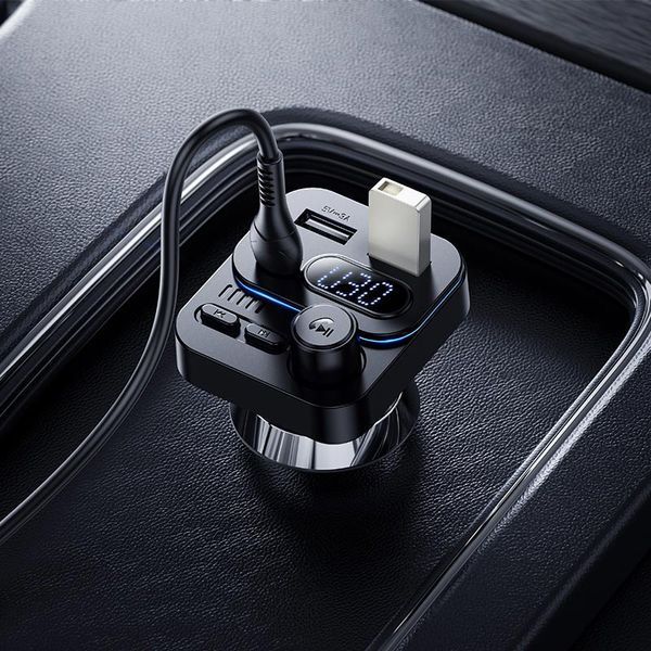 ФМ-модулятор BOROFONE Ocean car BT FM transmitter BC61 |2USB/1Type-C, 45W/3A, PD/QC| 7276 фото