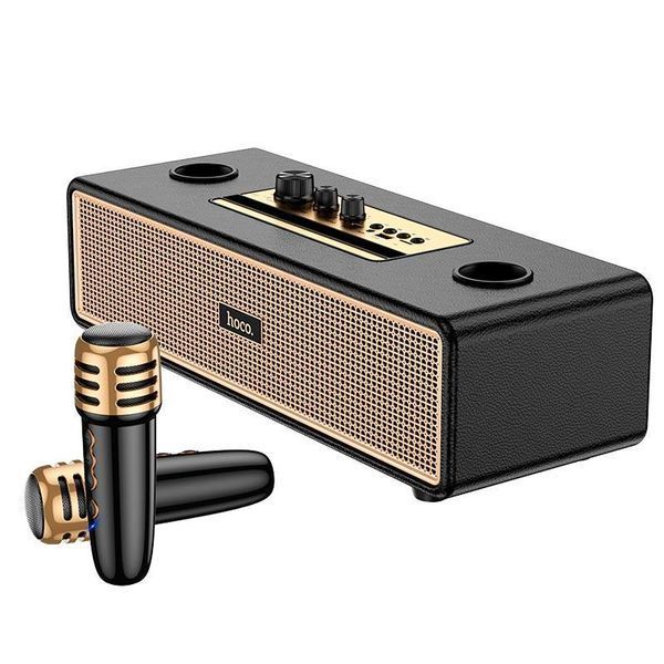 Портативная колонка HOCO Graceful wireless dual-mic BT speaker BS63 |BT5.4, TWS/USB/AUX/TF, 25W| (UPD) Milky white 7227 фото