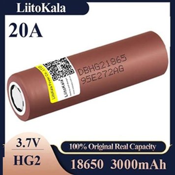 Акумулятор високострумовий 18650, LiitoKala Lii-HG2, 3000mah, ОРИГІНАЛ (OP) Brown 2083 фото