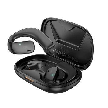 Бездротові навушники HOCO EQ4 Graceful true wireless BT headset |BT5.3, 500mAh, 12h| (UPD) Black 2161 фото