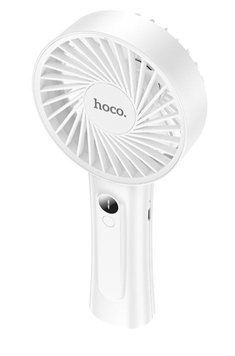 Вентилятор Hoco Xpress handheld fan HX20 |3 Level, Led Display, 90&deg; fold| (UPD) White 3132 фото