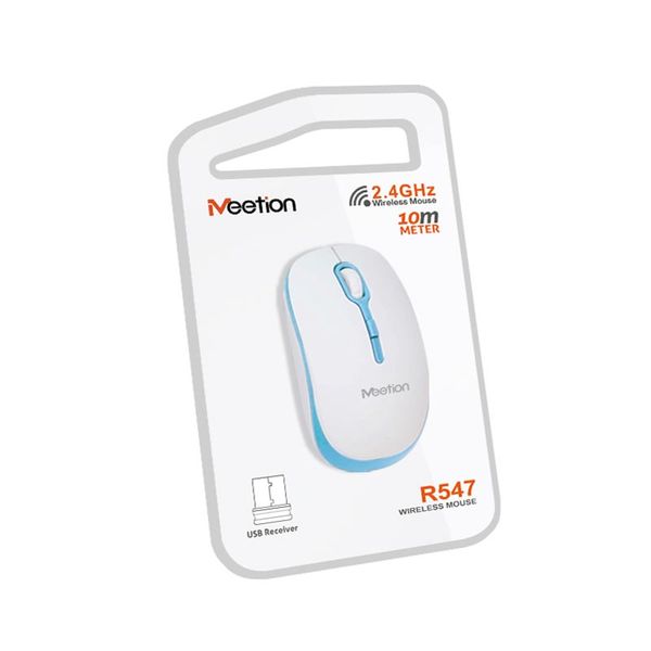 Беспроводная компьютерная мышь MeeTion Wireless Mouse 2.4 G MT-R547 (UPD) White 2797 фото