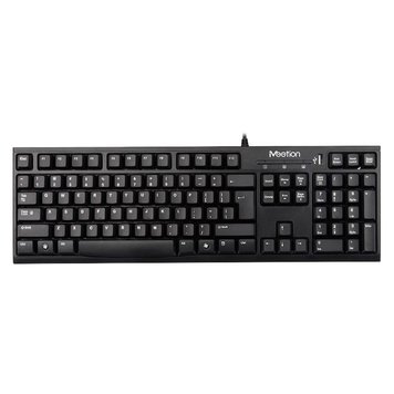 Дротова клавіатура MeeTion USB + Hub Keyboard K815 |Ukr/RU/EN| (UPD) Black 2298 фото