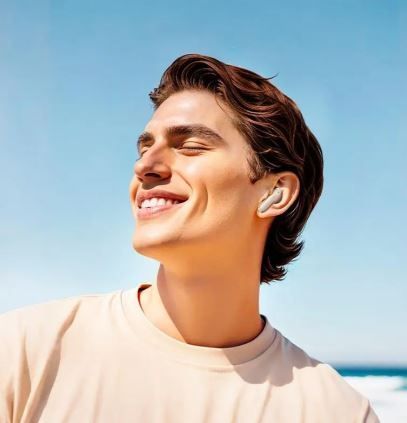 Навушники Hoco Sandy true wireless ANC + ENC noise reduction touch screen BT headset EQ21 |BT5.4, 40/40| (UPD) White 5630 фото