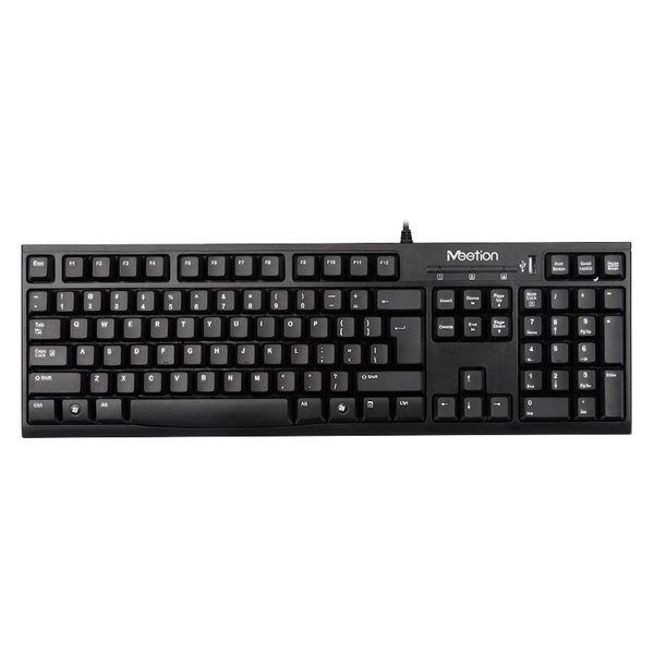 Дротова клавіатура MeeTion USB + Hub Keyboard K815 |Ukr/RU/EN| (UPD) Black 2298 фото