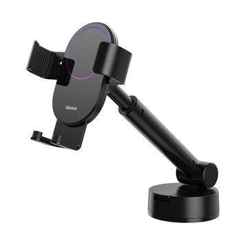 Тримач в машину Baseus Simplism Gravity Car Mount With Suction Base (EN) Black 2180 фото