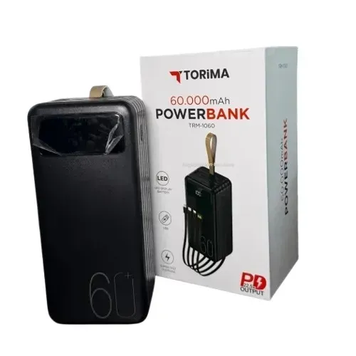Портативна батарея TORIMA TRM-1060 (60000 mAh 22.5W) (з проводами) (LO) 7380 фото
