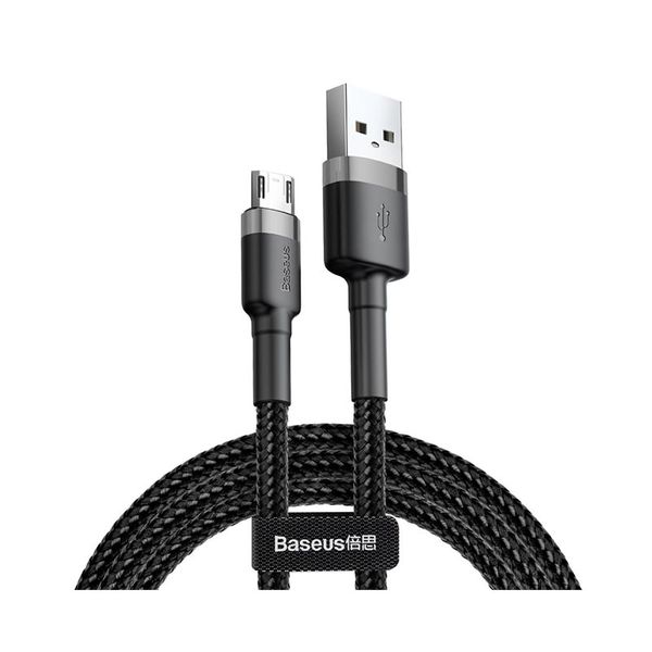 Кабель Baseus Cafule Micro USB 2.4A (1m) (UPD) (grey/black) 1497 фото