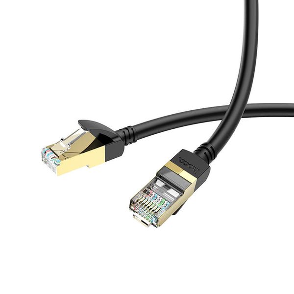 Кабель Hoco LAN RJ45 Level pure copper gigabit ethernet cable US02 |3m| (UPD) Black 2003 фото