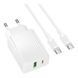 СЗУ Borofone BAS76A 1USB-C/1USB PD/QC 30W (MMA) White 7429 фото 1
