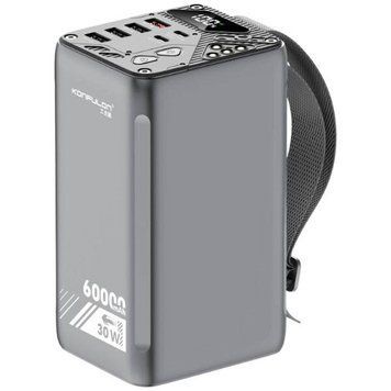 Портативна батарея KONFULON A47Q 60000 mAh 22.5W (LO) Black 7186 фото
