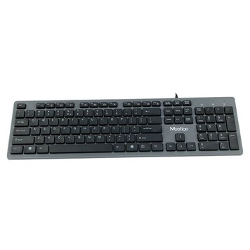 Проводная клавиатура MeeTion USB Standard Chocolate Ultrathin Keyboard K841 | (UPD) Black 2295 фото