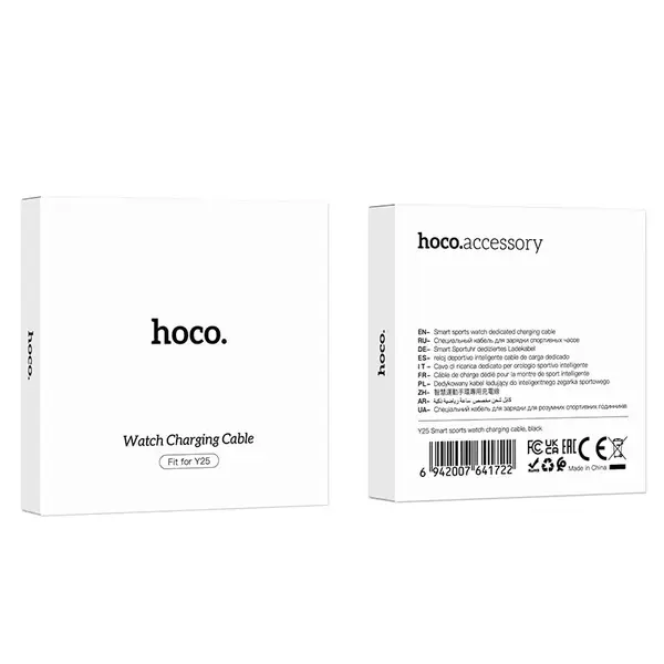 Кабель HOCO для Smart sports watch Y25 (UPD) Black 7136 фото
