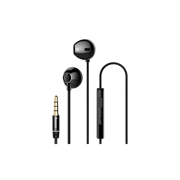 Навушники Baseus Enock H06 lateral in-ear Wire Earphone 3.5 mini-jack Black (EN) 1553 фото