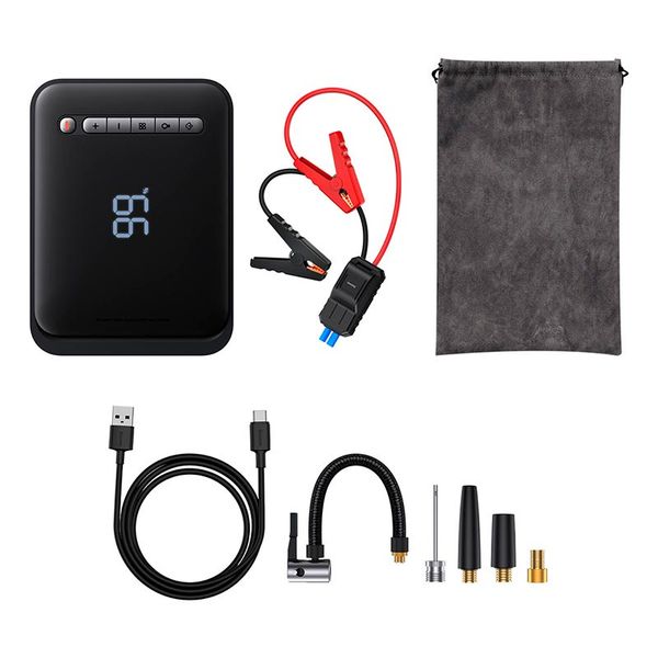 Пусковий Пристрій Baseus Super Energy 2-in-1 Car Jump Starter 8000 mAh (EN) Black 3348 фото