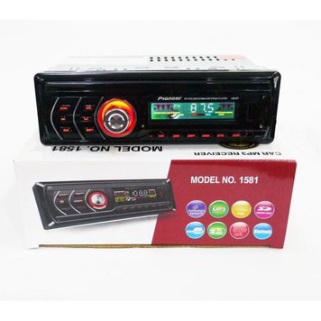 Автомагнітола 1DIN MP3 1581 RGB (OP) Black 2342 фото