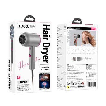 Фен Hoco Hot and cold air hair driver HP13 |1600W| (MM) Rose Red 6287 фото