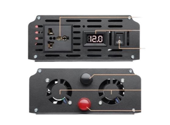 Инвертор напряжения с чистой синусоидой 1600W Tataliken (DS) Red/Black 7387 фото