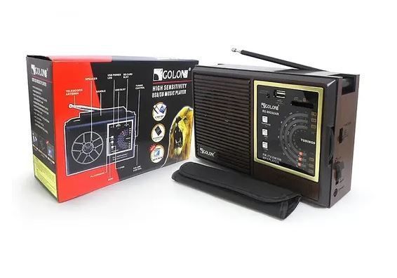Радиоприемник Golon RX-98 (USB, microSD, аккумулятор) (LO) Black 2494 фото