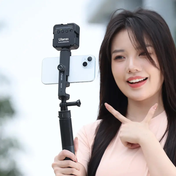 Держатель для телефона Vijim Ulanzi MA28 Phone Holder(56 мм - 95 мм) (Для штатива под зажим) (UV-M027GBB1 MA28) (KT) Black 5887 фото