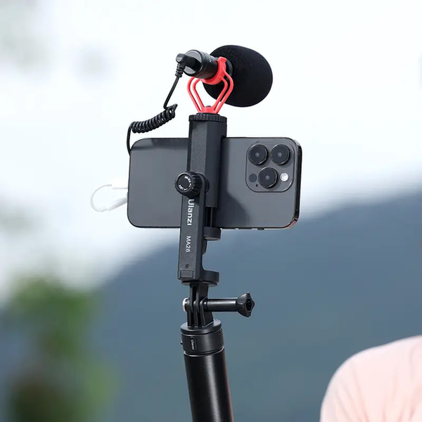 Держатель для телефона Vijim Ulanzi MA28 Phone Holder(56 мм - 95 мм) (Для штатива под зажим) (UV-M027GBB1 MA28) (KT) Black 5887 фото