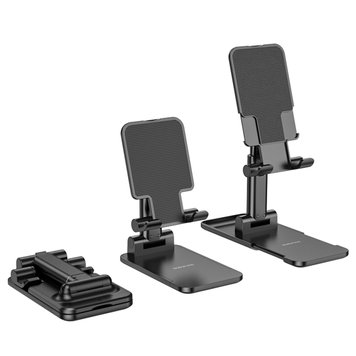 Тримач для мобільного BOROFONE BH81 Astral folding desktop stand black 2445 фото