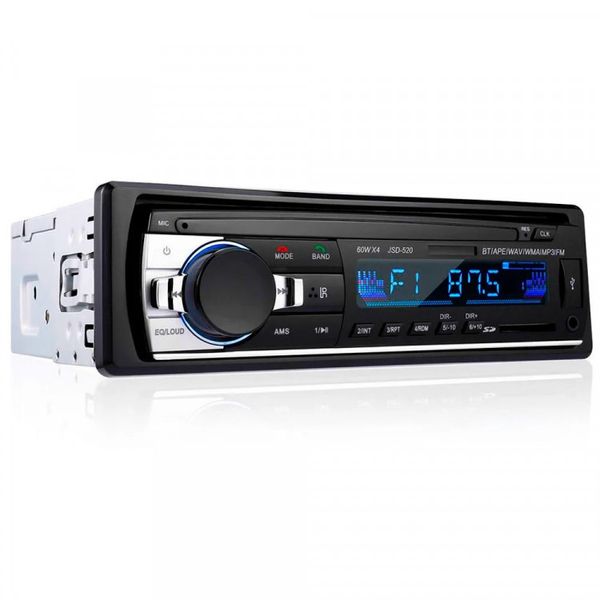 Автомагнітола 1DIN MP3 520BT-MP3 2 USB з Bluetooth (OP) Black 2345 фото