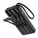Портативная батарея HOCO Night tide power bank with 4 cables J146 10000mah | 1USB/1 Type-C, 2A| (UPD) Black 7138 фото 2