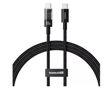 Кабель Baseus Gem Fast-Charging Data Cable Type-C to Type-C 100W 1m (EN) Black 3929 фото
