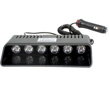 Мигалка LED S-9 Червоно-Синя під лобове скло від прикурювача (SM) Black 4181 фото