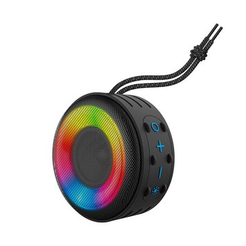 Акустика BKK Waterproof BT Speaker K216 IPX7 |BT5.3, TF, 5W| (UPD) Black 2520 фото