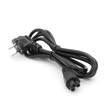 Кабель питания компьютерный Schuko PC-186 (Без упаковки) C5, 1,8 м. 0,75 мм (для ноутбука) (DS) Black 5989 фото